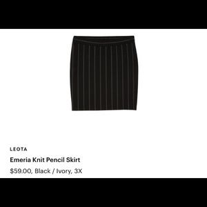 Leota Emeria Knit Pencil Skirt